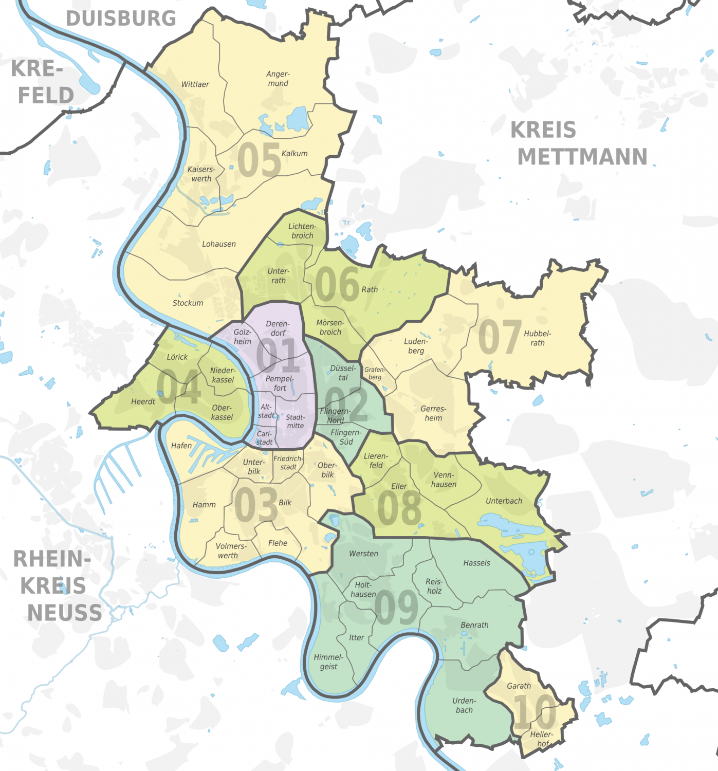 Bezirke - Mr. Düsseldorf