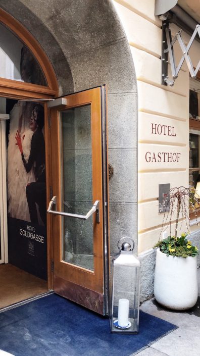 Hotel Goldgasse Eingang
