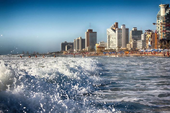 Tel Aviv Promenade von der Meerseite