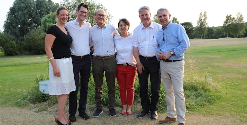 Foto by Uwe Erensmann: v.l.n.r.: Angela Munkert, Beirat Kommunikation, Stephan Langer, Vorstand Programm, Präsident Dirk Krüssenberg, Andrea Rabe, Geschäftsstellenleiterin des MCD, Stefan Arcularius, Geschäftsführender Vorstand, Stephan Rahn, Vorstand Kommunikation