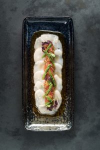 Scallop Carpaccio by Ito | Qomo