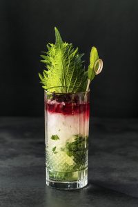 Cocktail 'Shiso Moji' by Claus Liebscher | Qomo