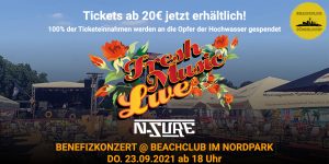 Fresh Music Live Benefizkonzert @ Beachclub im Nordpark | Mr. Düsseldorf | Düsseldates | Foto: PR KONSTANT