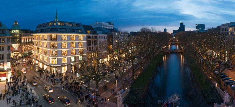 Königsallee | Top Weihnachtsmärkte in Düsseldorf | Mr. Düsseldorf | Foto: Düsseldorf Tourismus GmbH – Andreas Jung