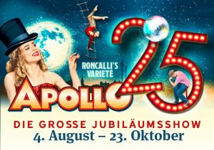 25 Jahre Apollo @ Roncalli’s Apollo Varieté | Mr. Düsseldorf | Düsseldates | Foto: Roncalli’s Apollo Varieté