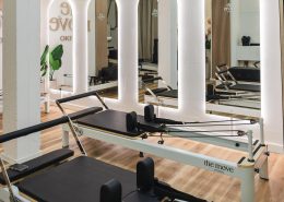 Foto des Reformer Raums im The Move Studio.